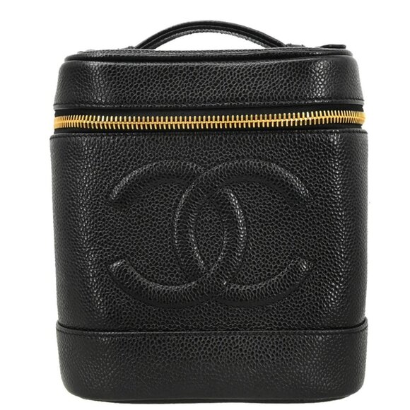 Chanel Black Calfskin Timeless Vanity Handbag - Picture 1 of 11